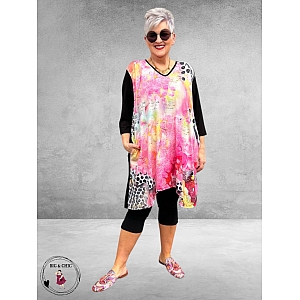 Frenzi 4U Tuniek Met Artistieke Print